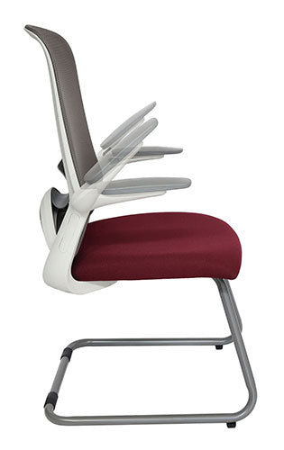 Silla Visitante DOLPHIN OHV-111 Gris - Lateral
