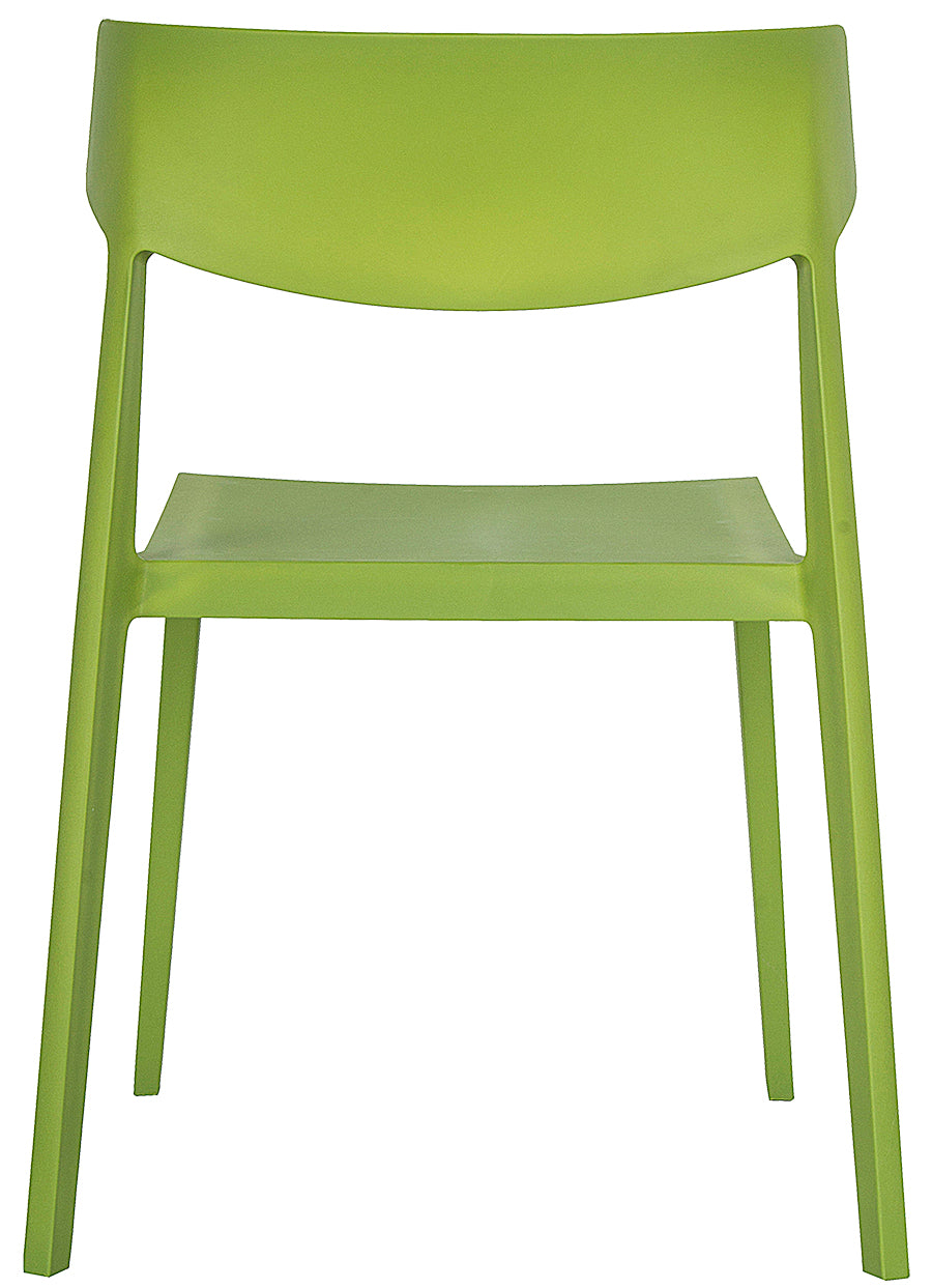 Silla Visitante AR-2017 verde - atrás