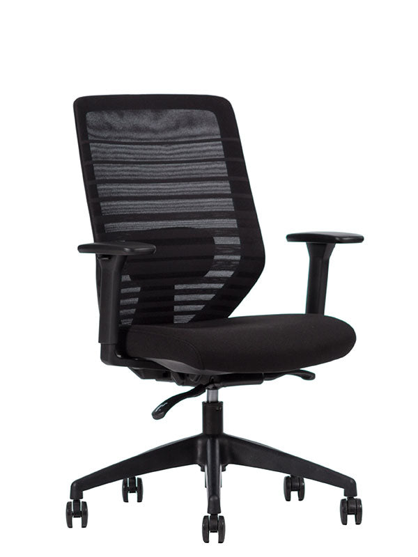 Silla Semi Ejecutiva Delta Black - OffiMobile