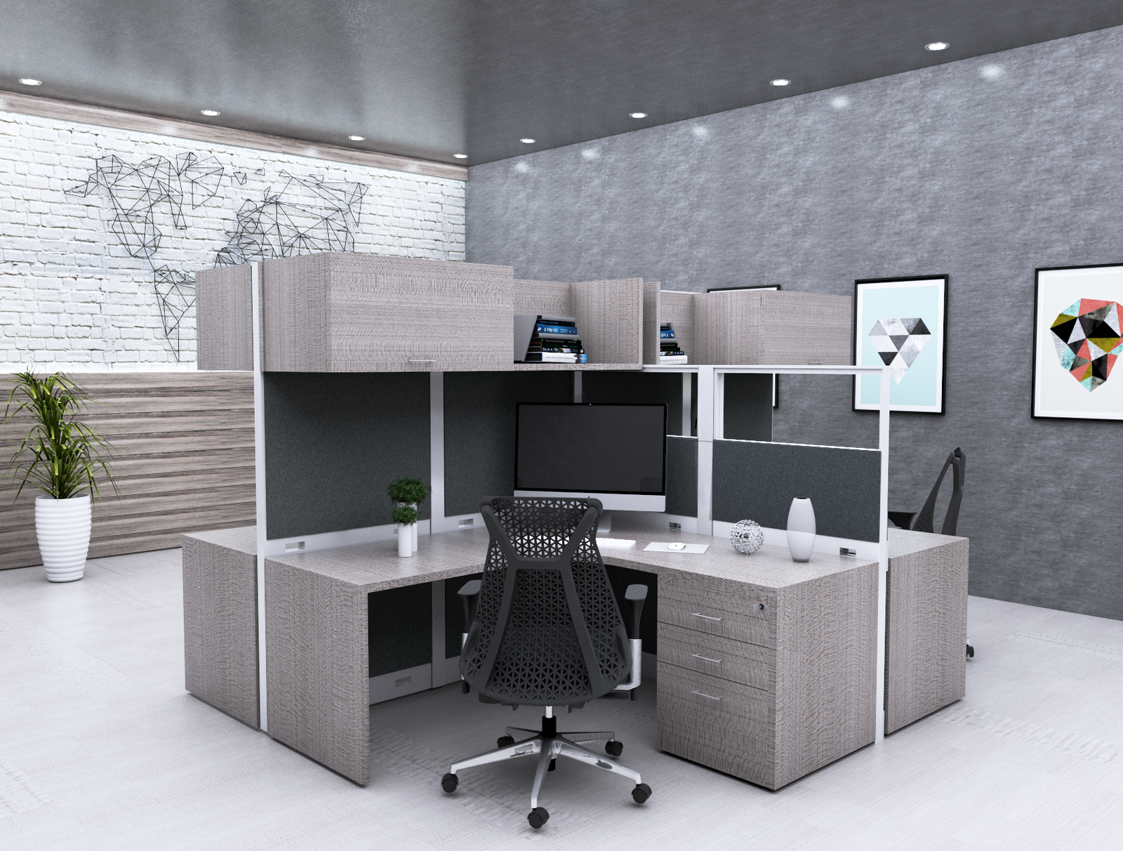 Estacion de Trabajo Estabilus 2D C1 - OffiMobile