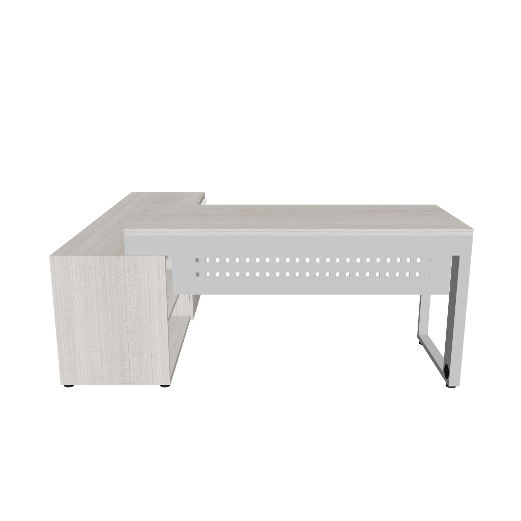 Escritorio para oficina con credenza lateral Aris