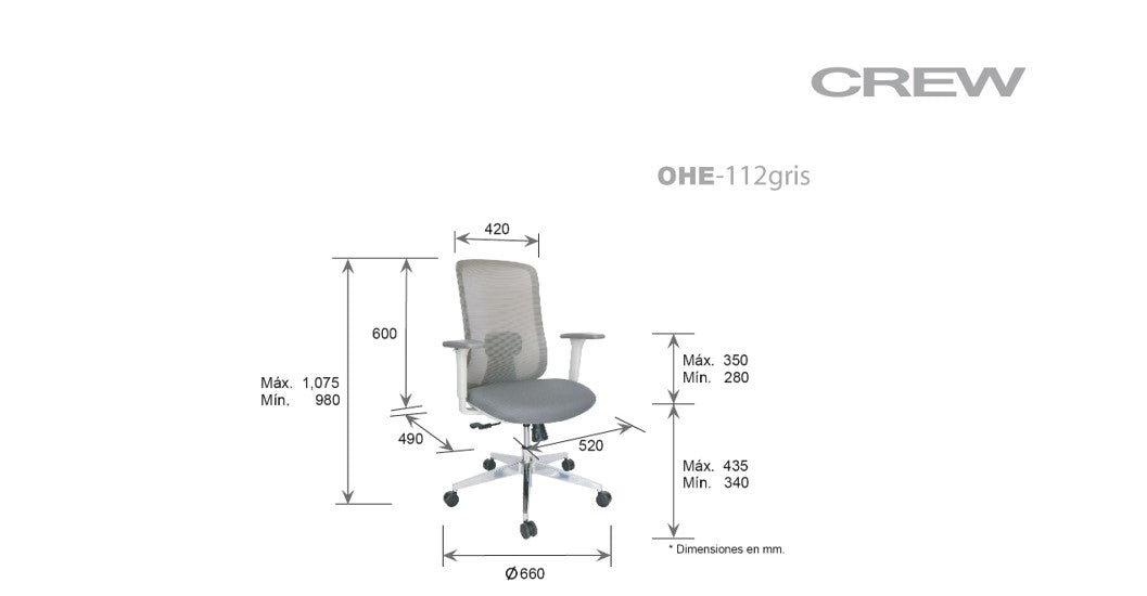 Silla Ejecutiva Crew OHE-112