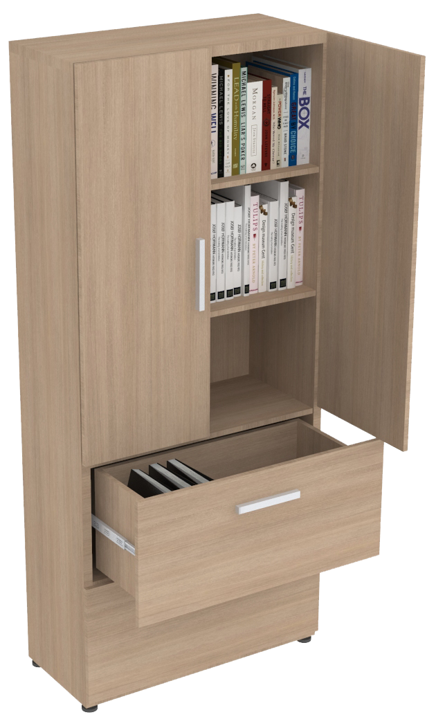 Librero A Piso XL 2 arch - OffiMobile