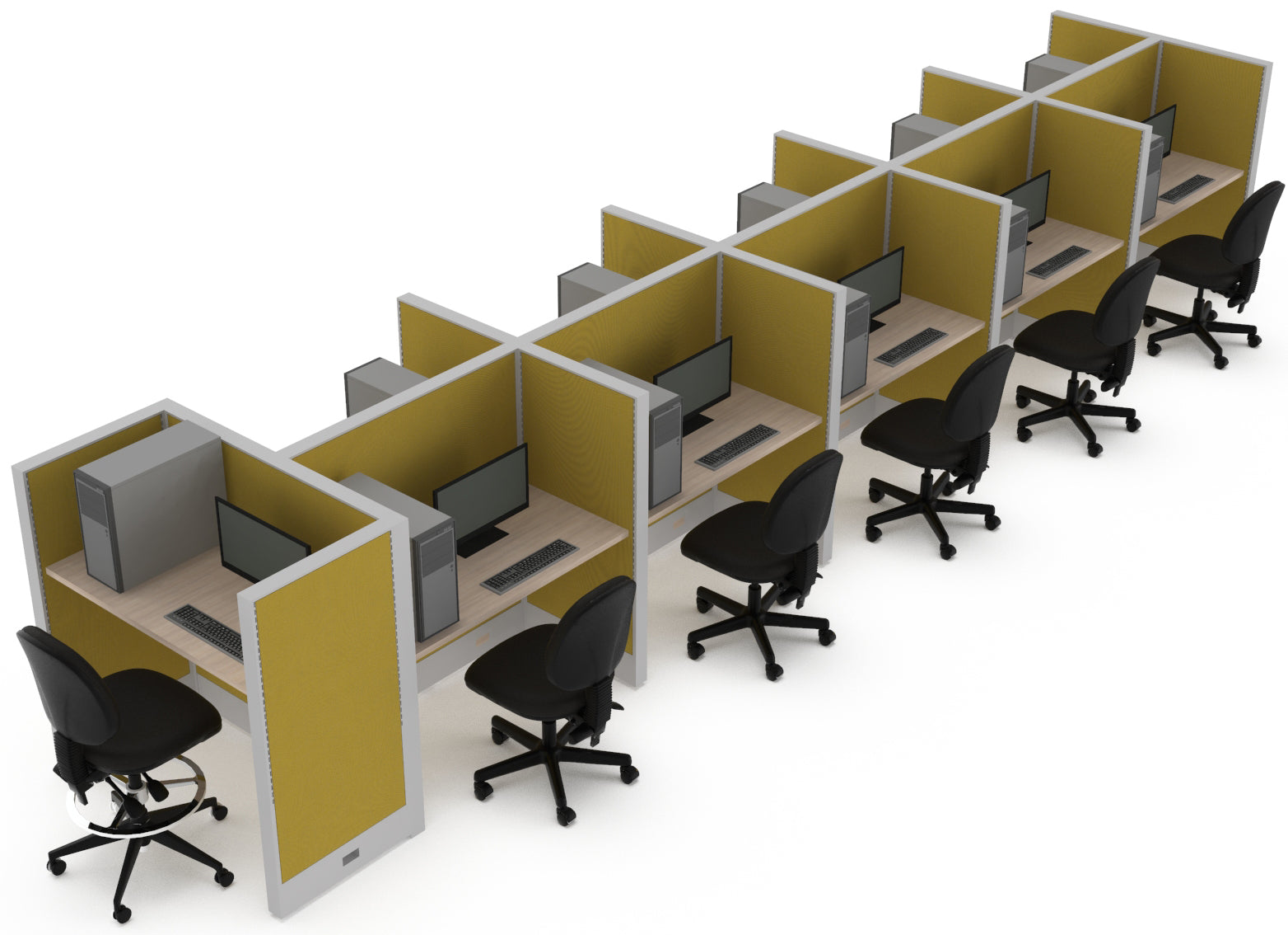 Estacion de Trabajo Estabilus T5 c/supervisor - OffiMobile