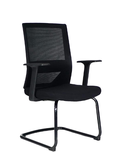 Silla Visitante Vision Black - offimobile