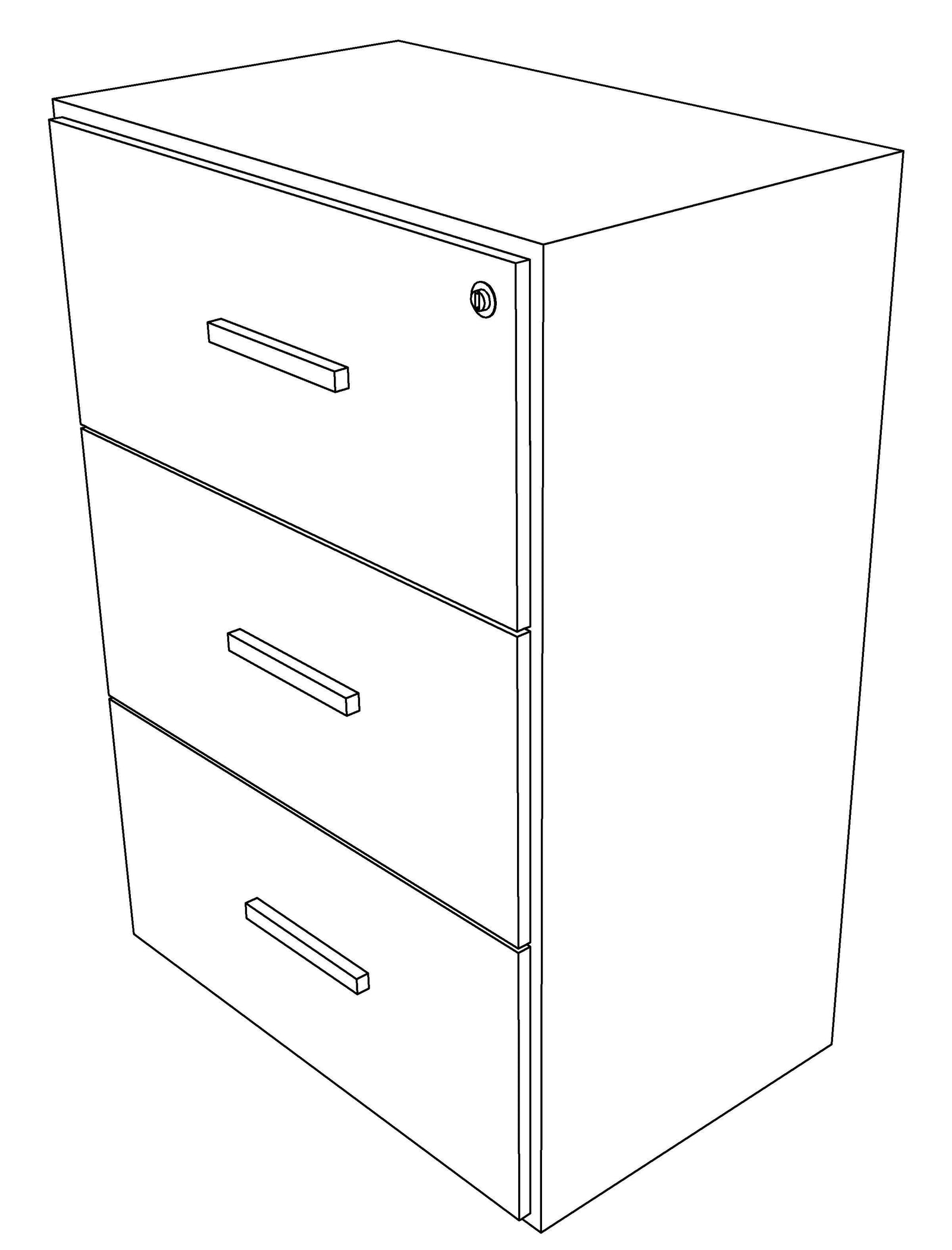 Archivero Horizontal 3G En Melamina - OffiMobile