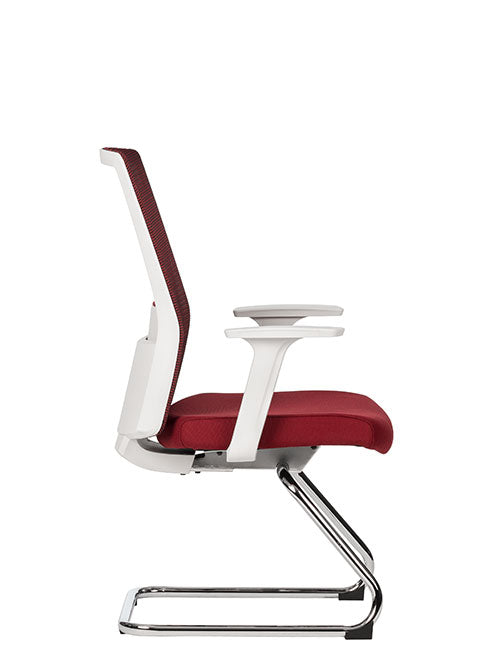 Silla Visitante Arctic White - OffiMobile