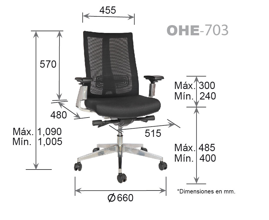 Silla ejecutiva Natalino OHE-703 - OffiMobile