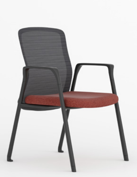 Silla Visitante Virtu Black - OffiMobile