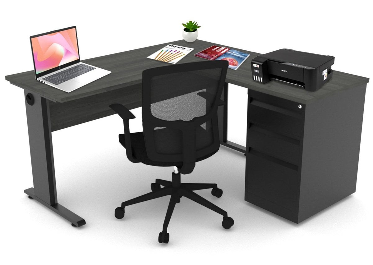 Escritorio Semi Ejecutivo con archivero Adapta
