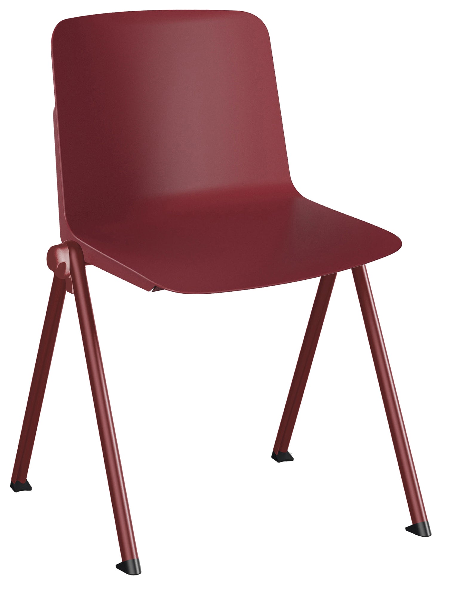 Silla Visitante PLUS OHV-73 - rojo ladrillo
