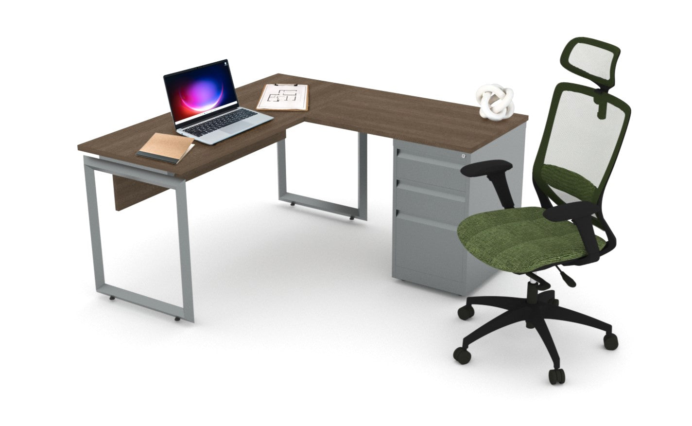 Escritorio Semi ejecutivo Prisma con Archivero
