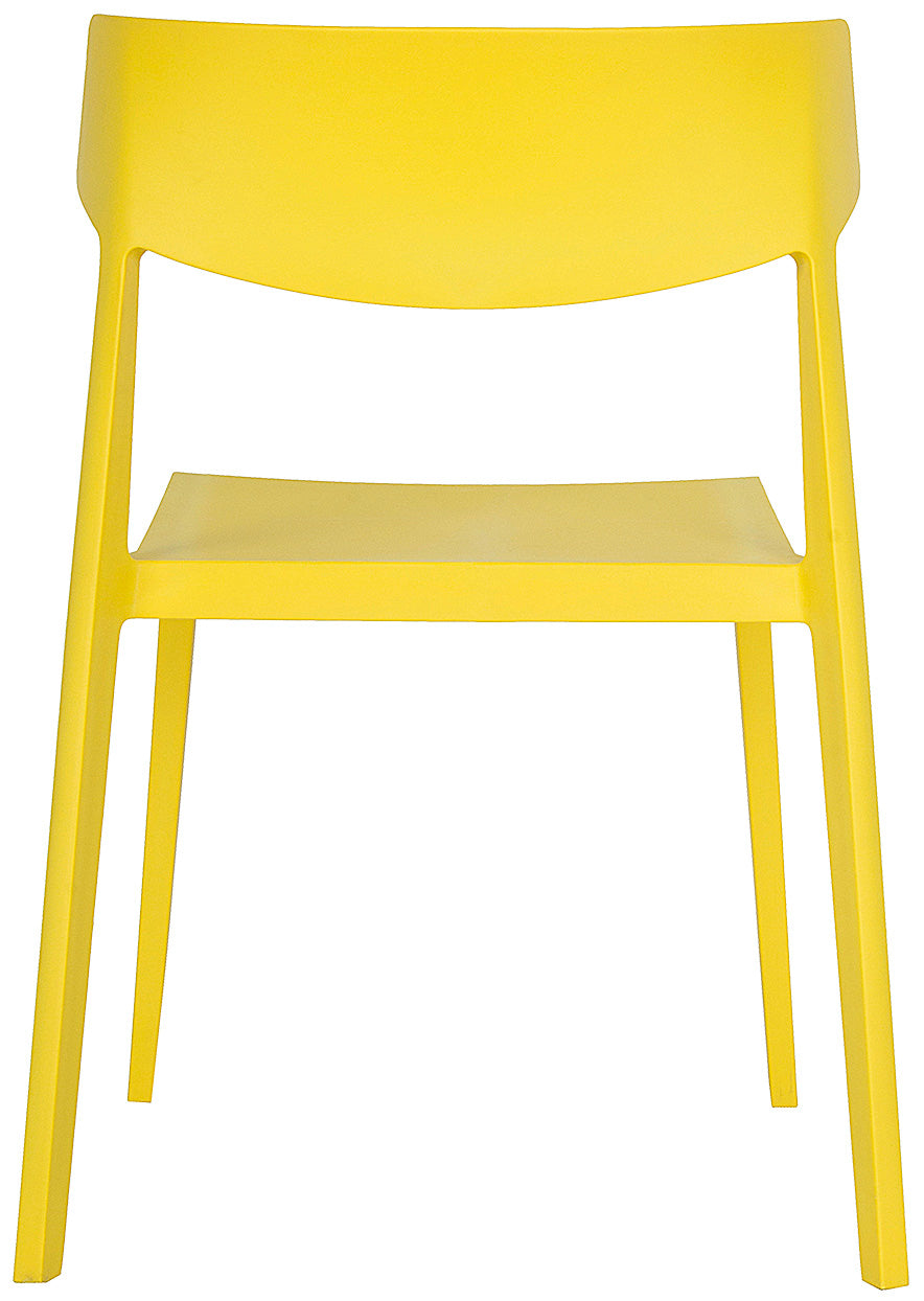 Silla Visitante AR-2017 amarilla - atrás