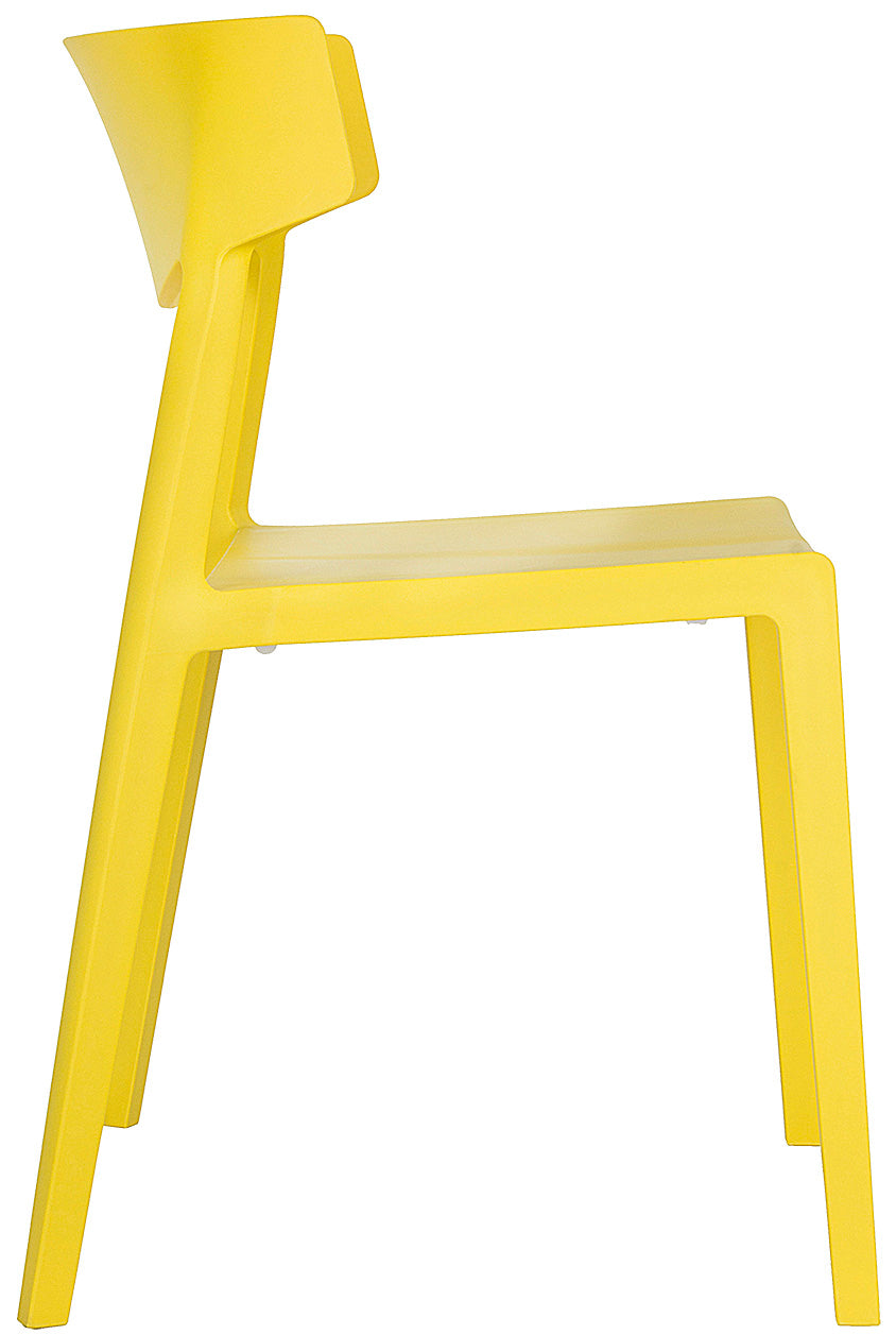 Silla Visitante AR-2017 amarilla - lateral