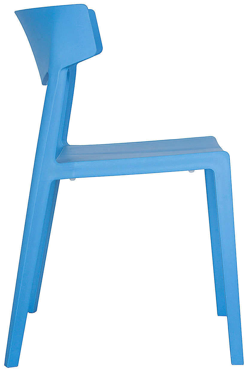 Silla Visitante AR-2017 azul - lateral