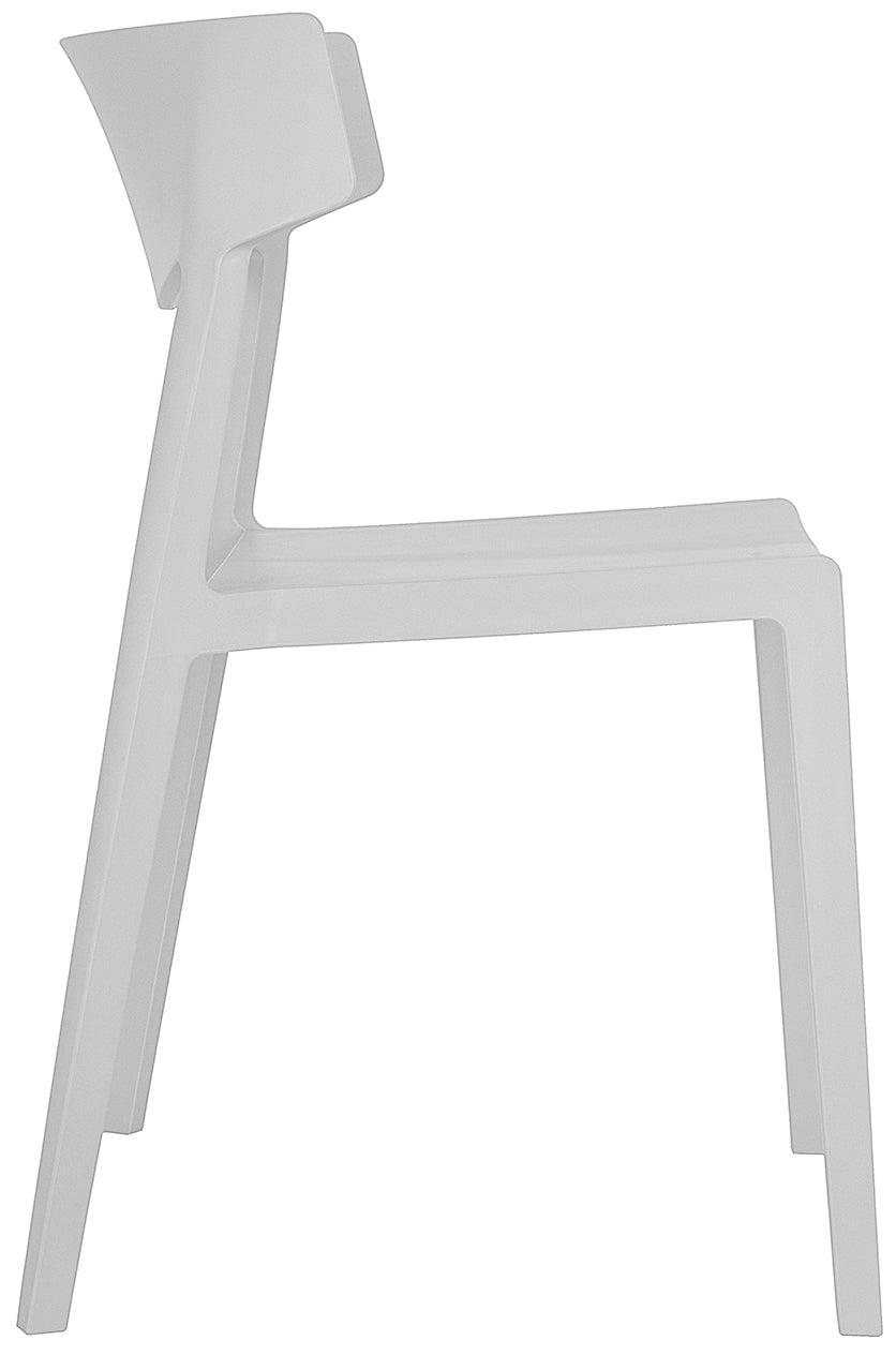 Silla Visitante AR-2017 blanca - lateral