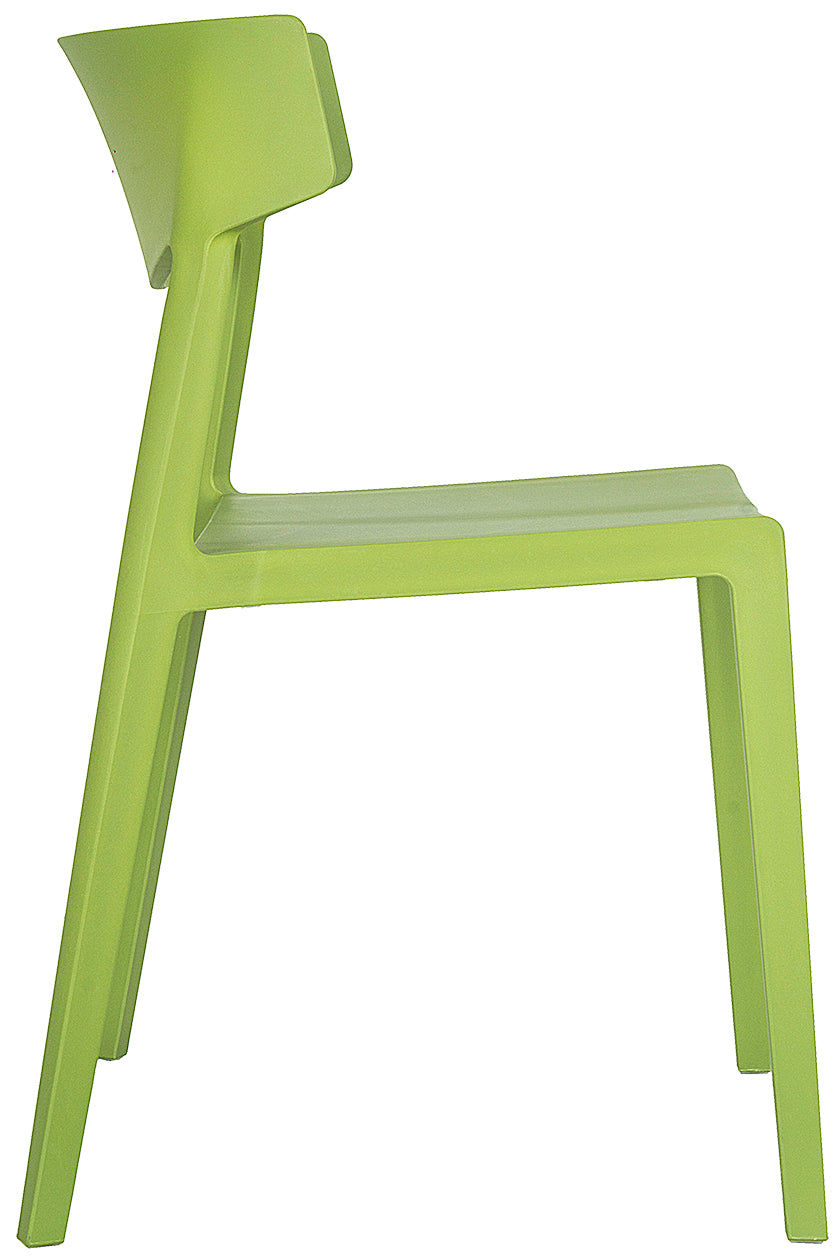 Silla Visitante AR-2017 verde - lateral