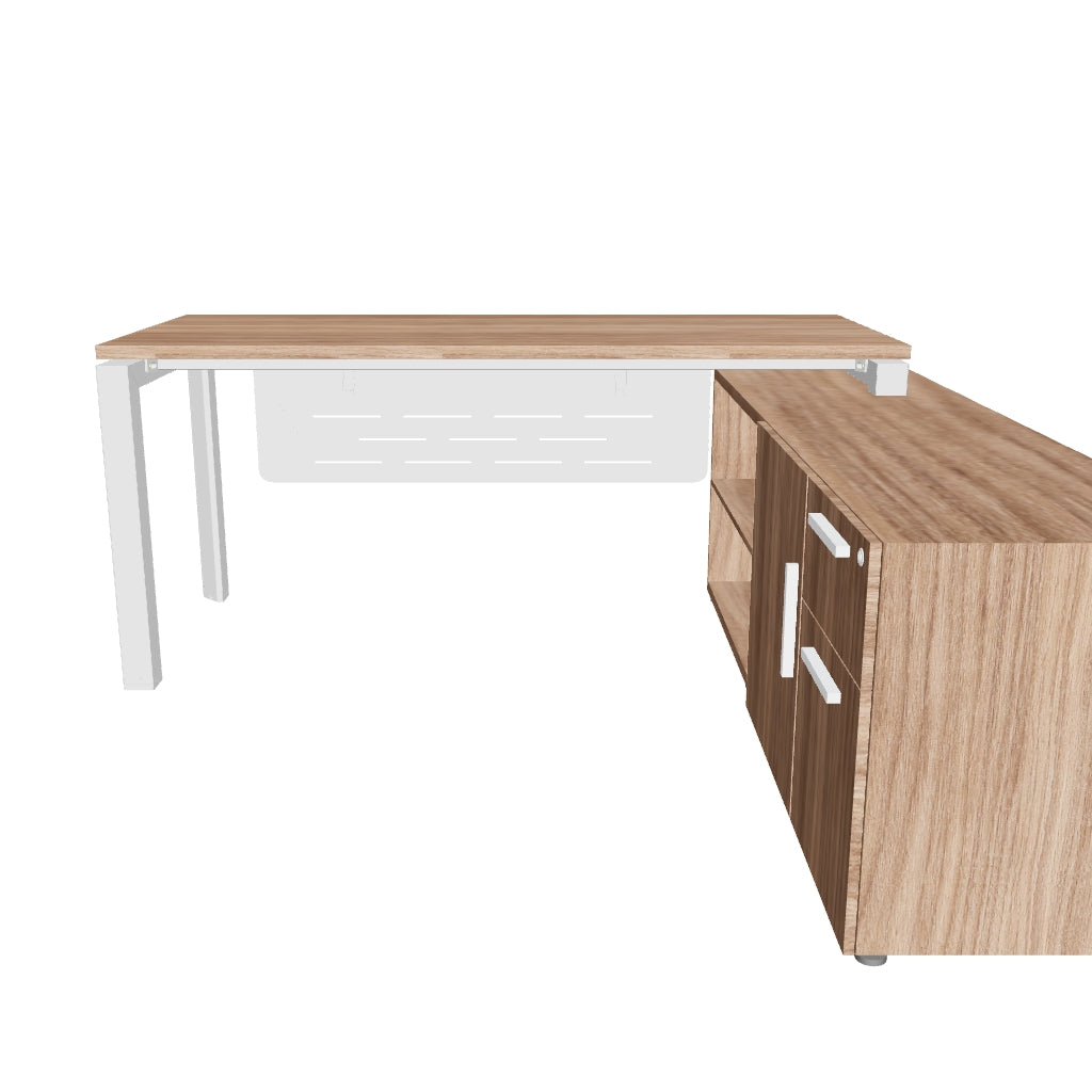 Escritorio Ejecutivo Florense con credenza lateral