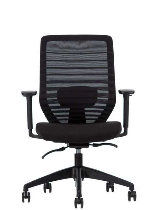 Silla Semi Ejecutiva Delta Black - OffiMobile