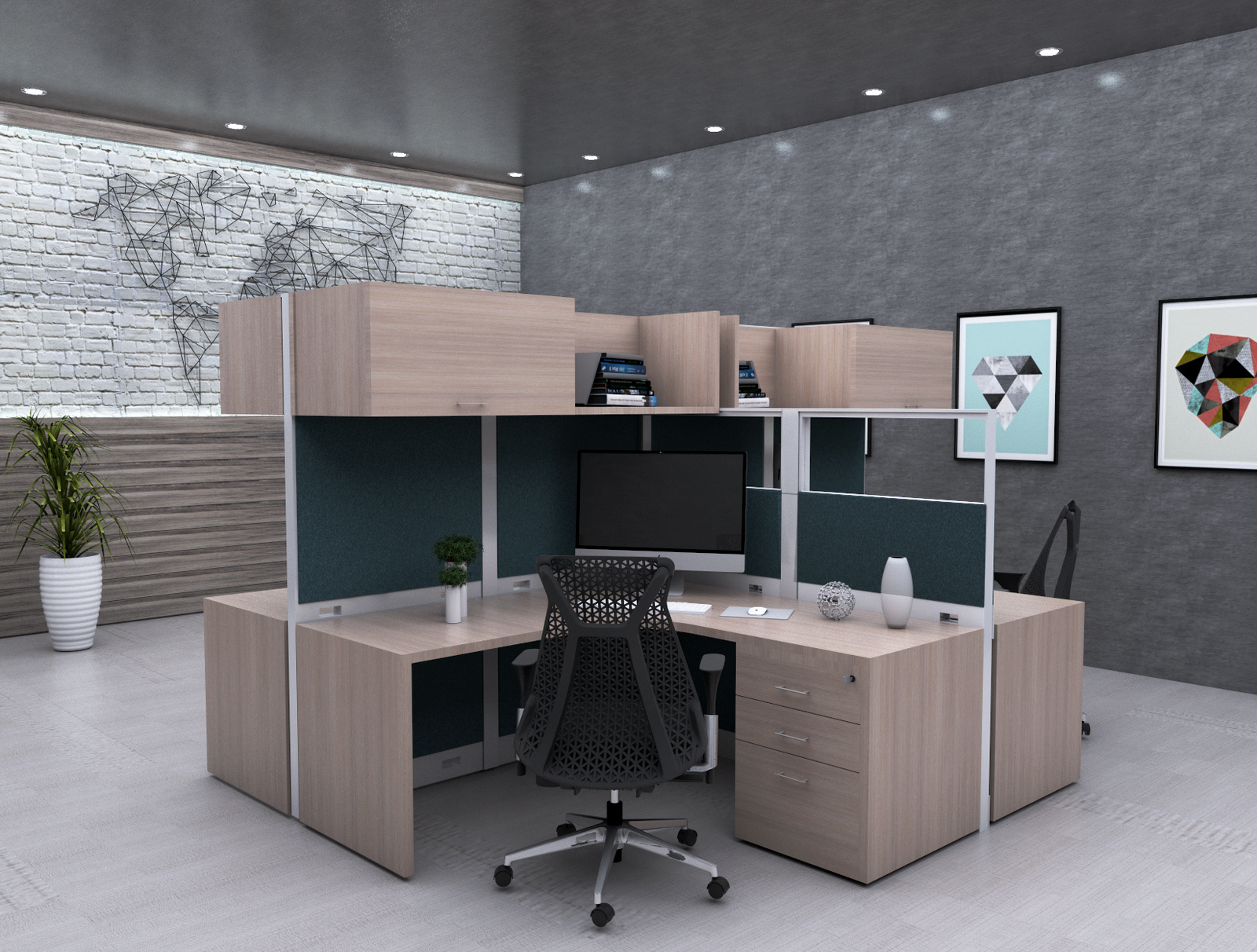 Estacion de Trabajo Estabilus 2D C1 - OffiMobile