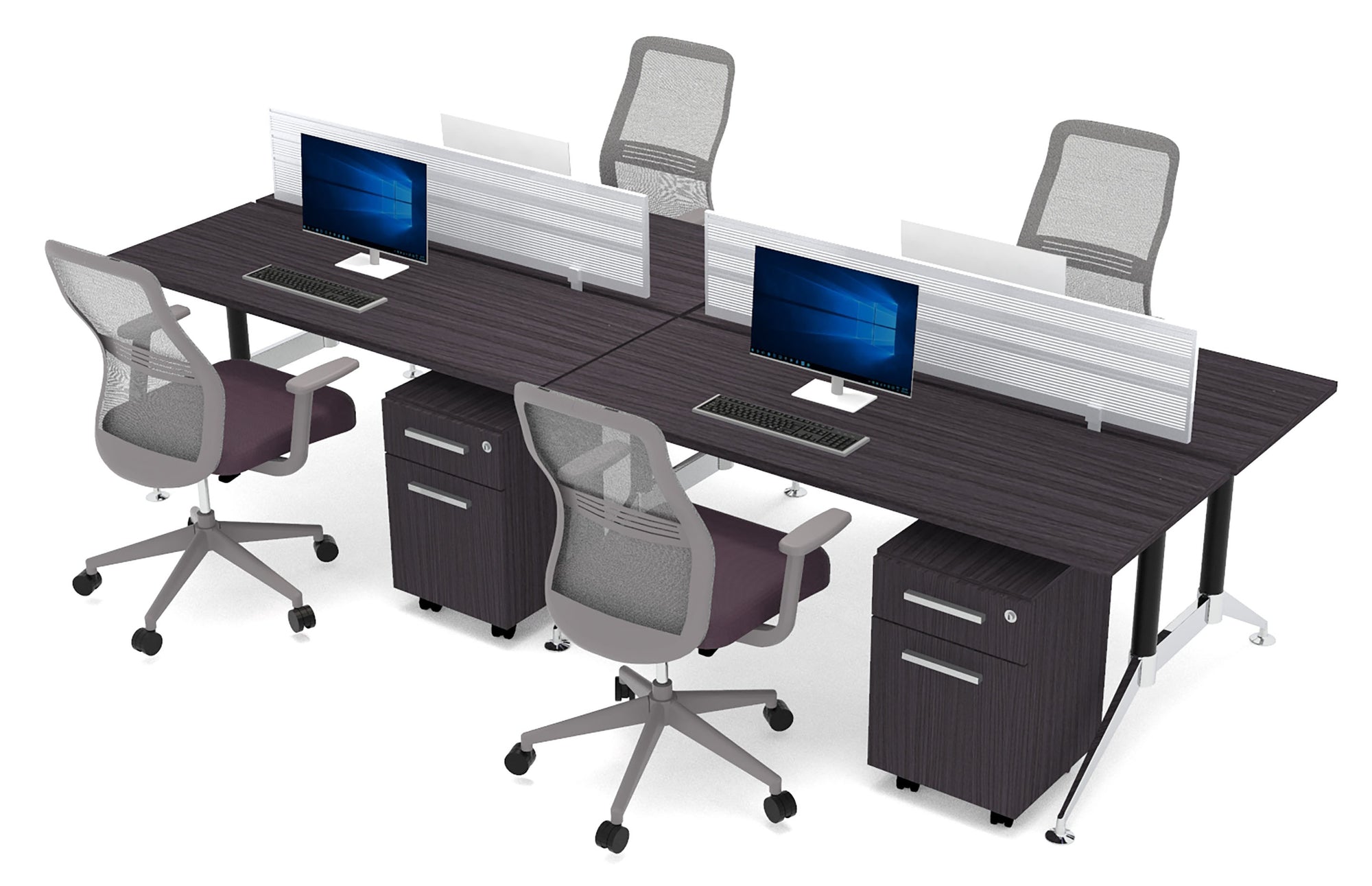 Mesa Bench Tech Black Chrome - OffiMobile