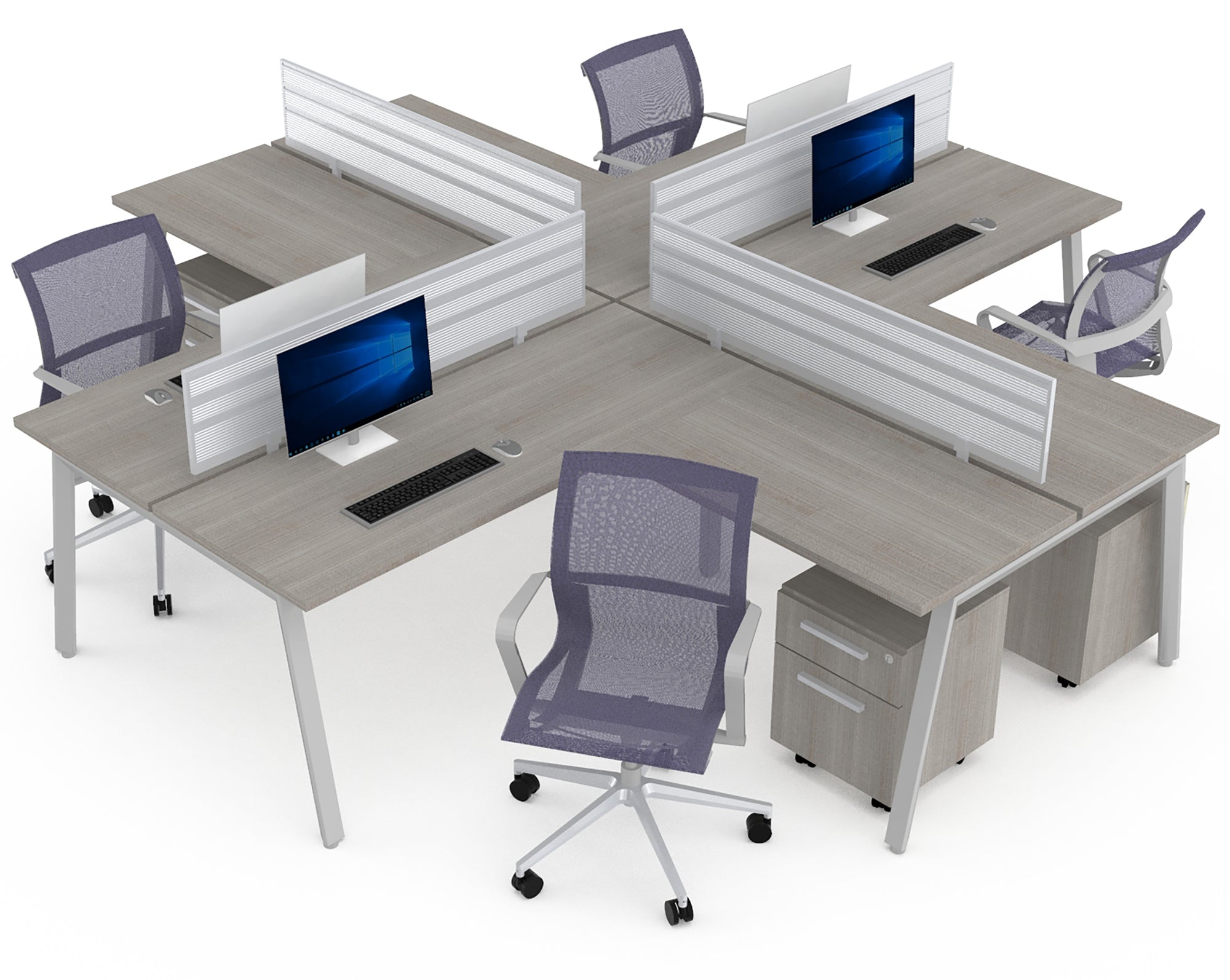 CRUCETA TECH ALPHA WHITE/SILVER - OffiMobile