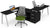TECH ALPHA SILVER O ALPHA WHITE OPERATIVO CON CREDENZA BAJA LATERAL COMPARTIDA - OffiMobile