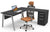 Escritorio Semi Ejecutivo Tech Alpha - OffiMobile