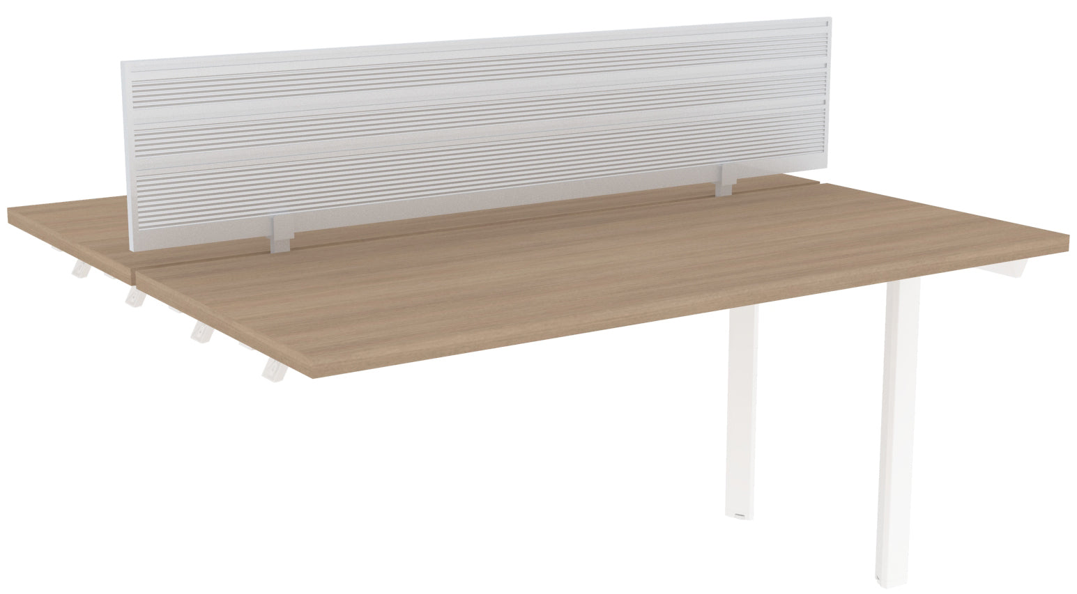 KIT DE EXTENSION PARA BENCH TECH ALPHA SILVER/WHITE - OffiMobile