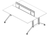 TECH BLACK CHROME BENCH PARA 2 PERSONAS - OffiMobile