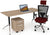 Escritorio Ejecutivo Tech Black Chrome - OffiMobile