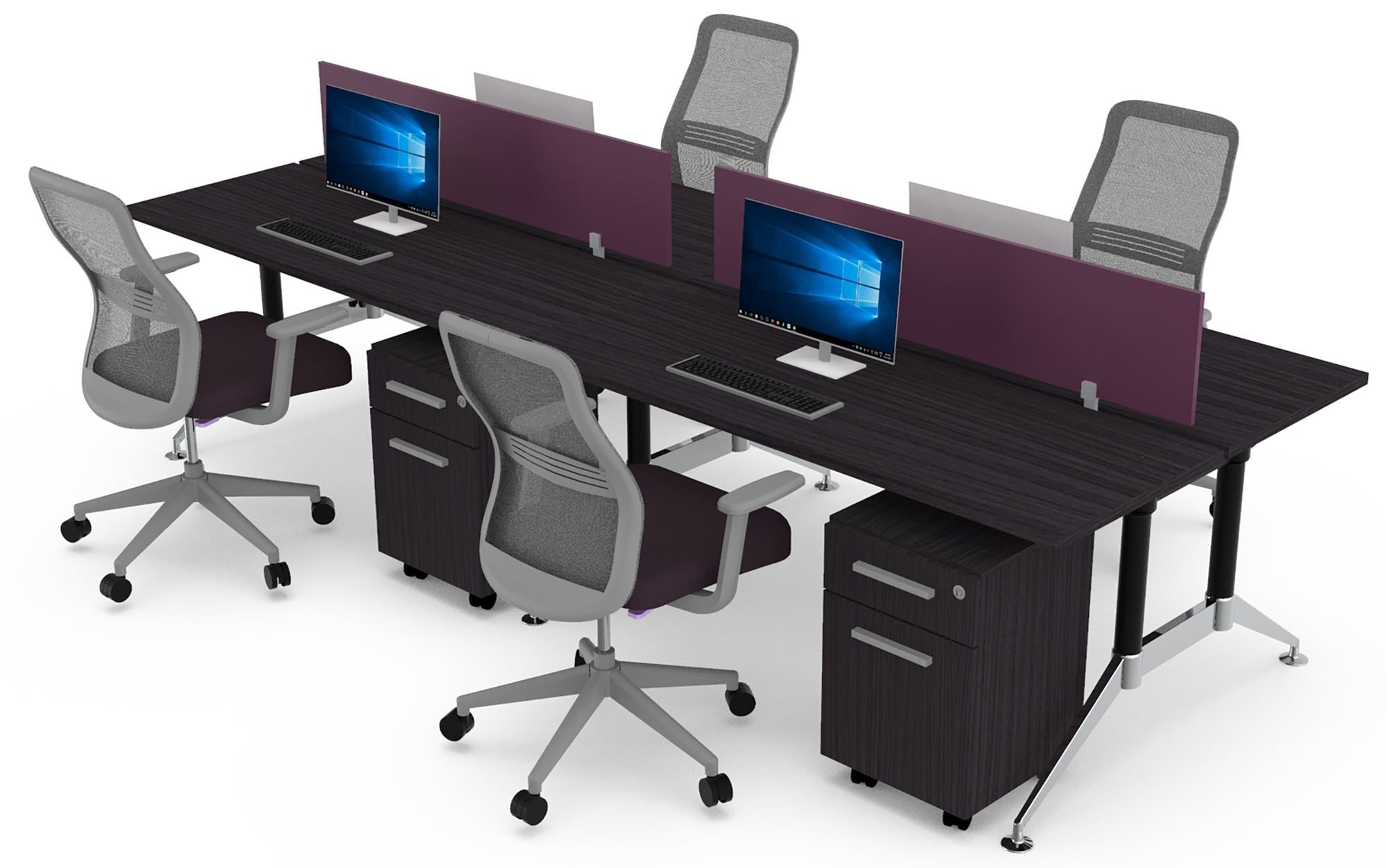 Mesa Bench Tech Black Chrome - OffiMobile