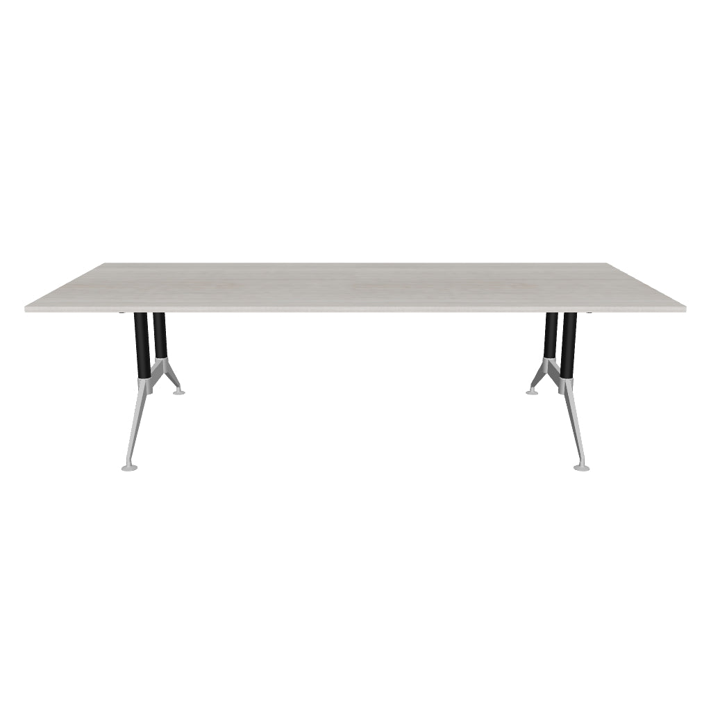 Mesa para sala de juntas Tech Black Chrome 2.40 m