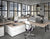 Tech black Chrome Credenza doble