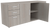 CREDENZA CON PUERTAS ABATIBLES Y DOBLE PEDESTAL - OffiMobile
