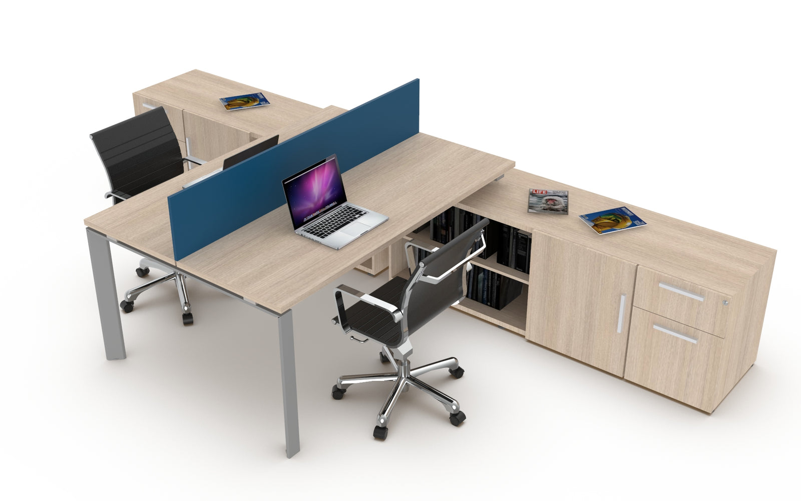 Mesa bench Florense con 2 credenza laterales