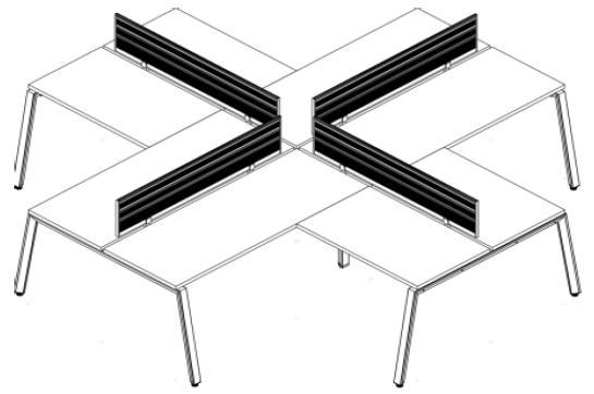 CRUCETA TECH ALPHA WHITE/SILVER - OffiMobile