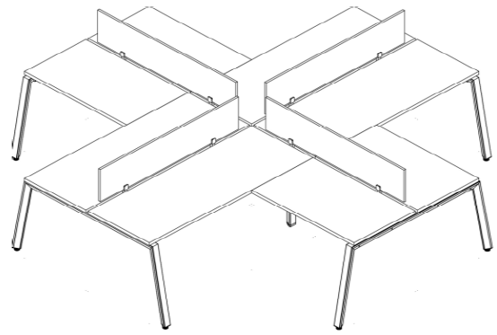 CRUCETA TECH ALPHA WHITE/SILVER - OffiMobile