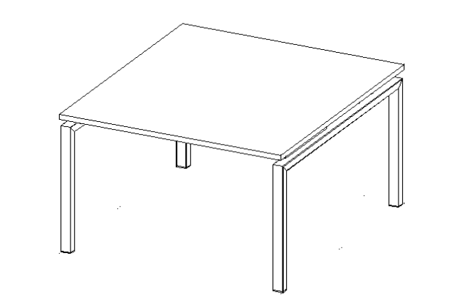 MESA DE JUNTAS MS WHITE/SILVER S - OffiMobile