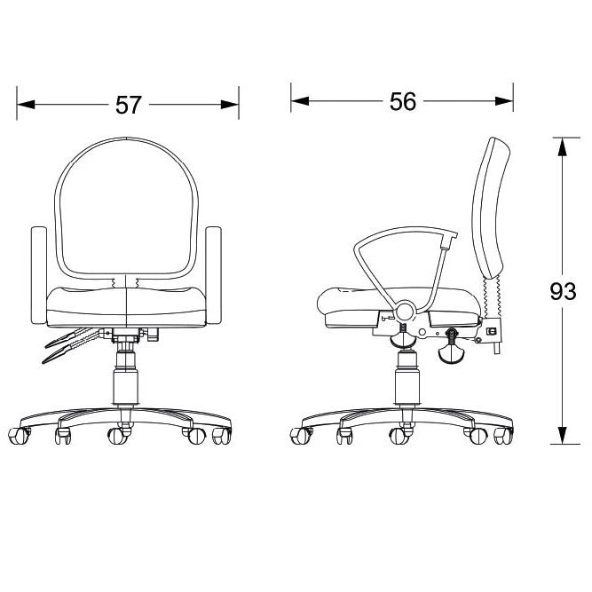 Silla Secretarial BM 570 - OffiMobile