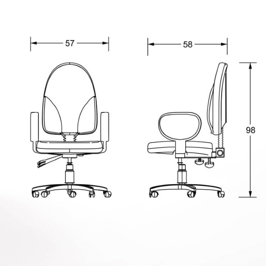 Silla Operativa BM 600 PL - OffiMobile