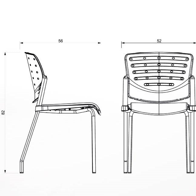 SILLA VISITA BM 831 N M - OffiMobile