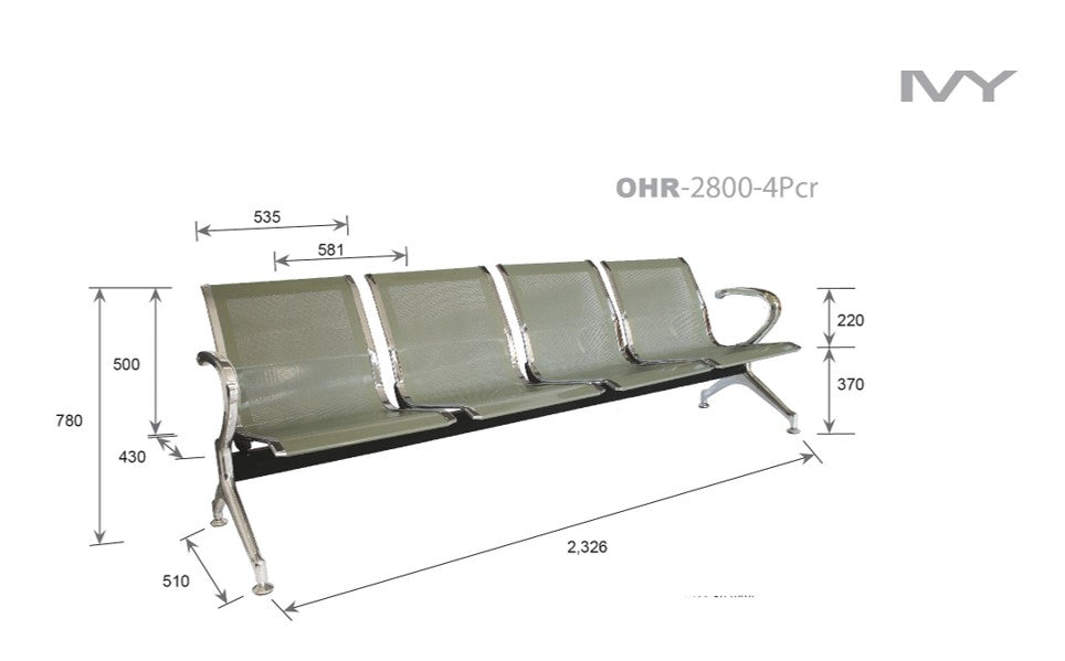 Banca Metalica IVY 4PCr