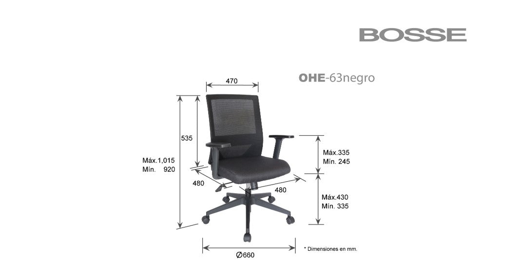 Silla Ejecutiva Bosse OHE-63