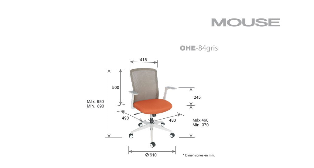 Silla Ejecutiva Mouse OHE-84