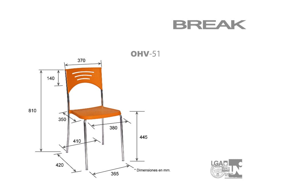 SILLA VISITANTE BREAK