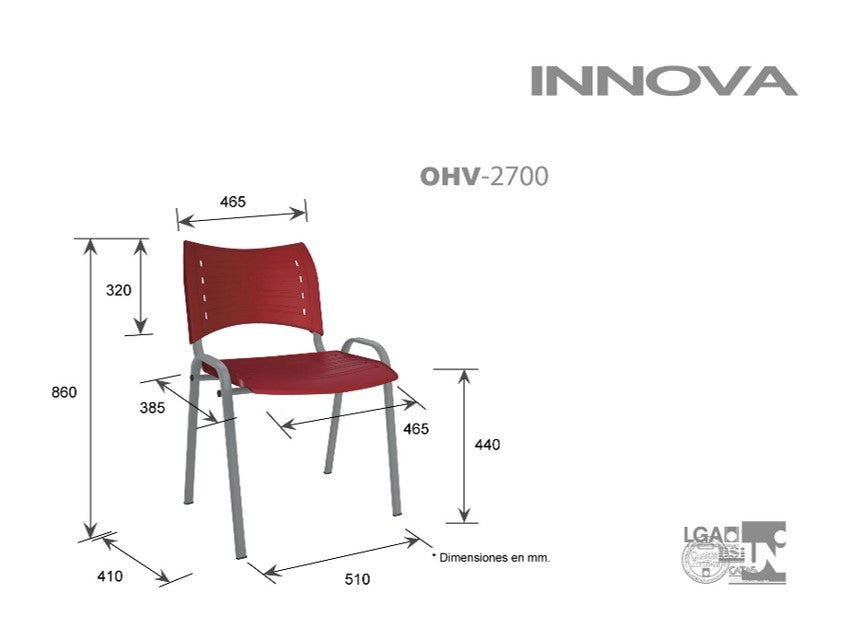Silla de visita para oficina Innova