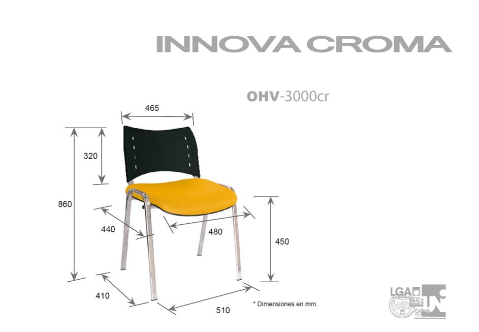 SILLA VISITANTE Innova OHV-3000cr
