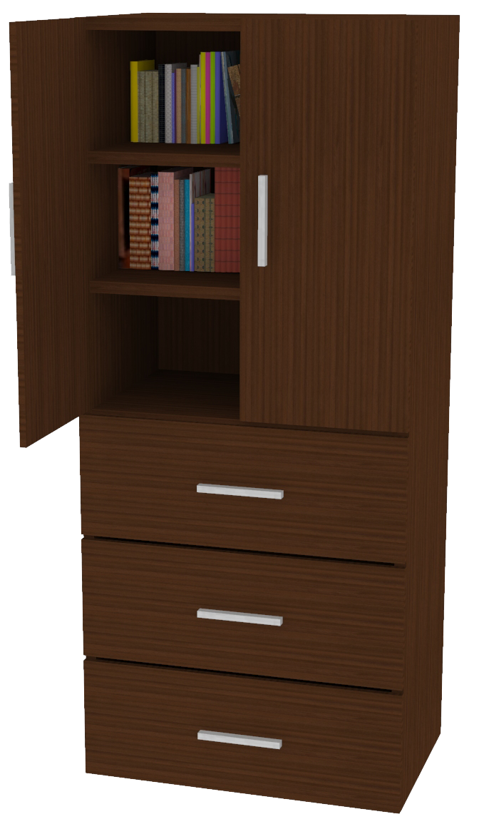 Librero A Piso XL 3 archiveros - OffiMobile