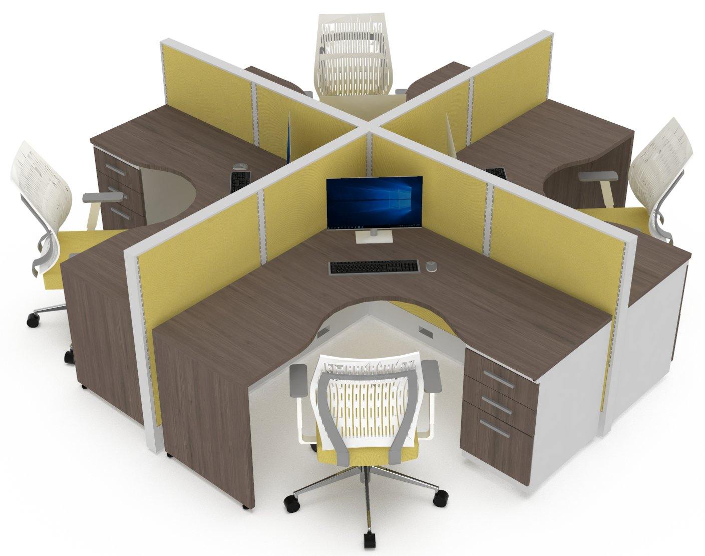 Estacion de Trabajo Estabilus T5 c Archivero Cruceta - OffiMobile